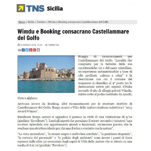 Wimdu Consacra Castellammare del Golfo